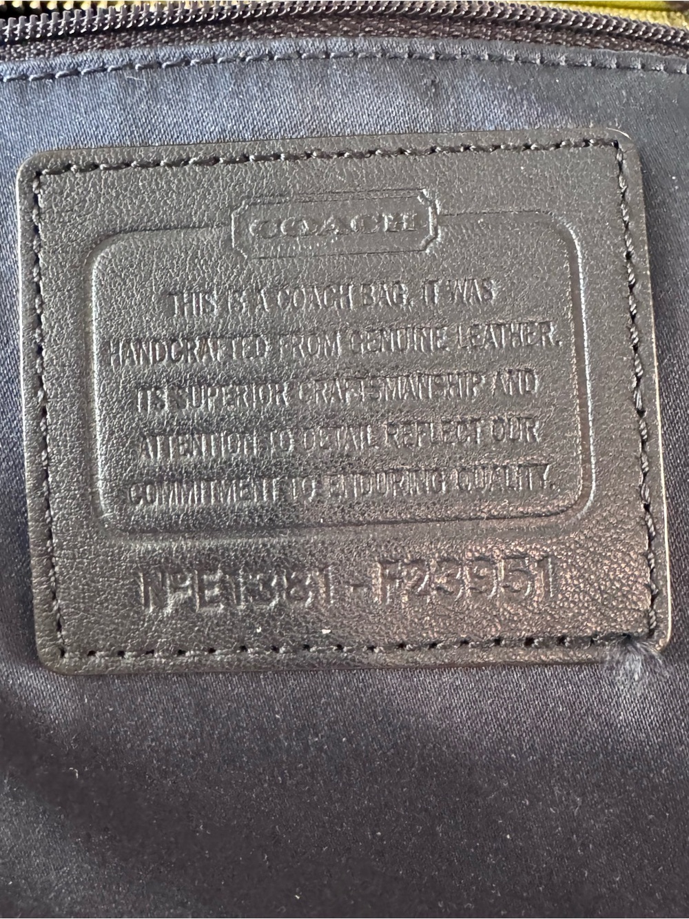 Coach Daisy Spectator Glovetanned blue and green leather EUC - Picture 3 of 17
